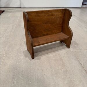 Miniature Wooden Bench